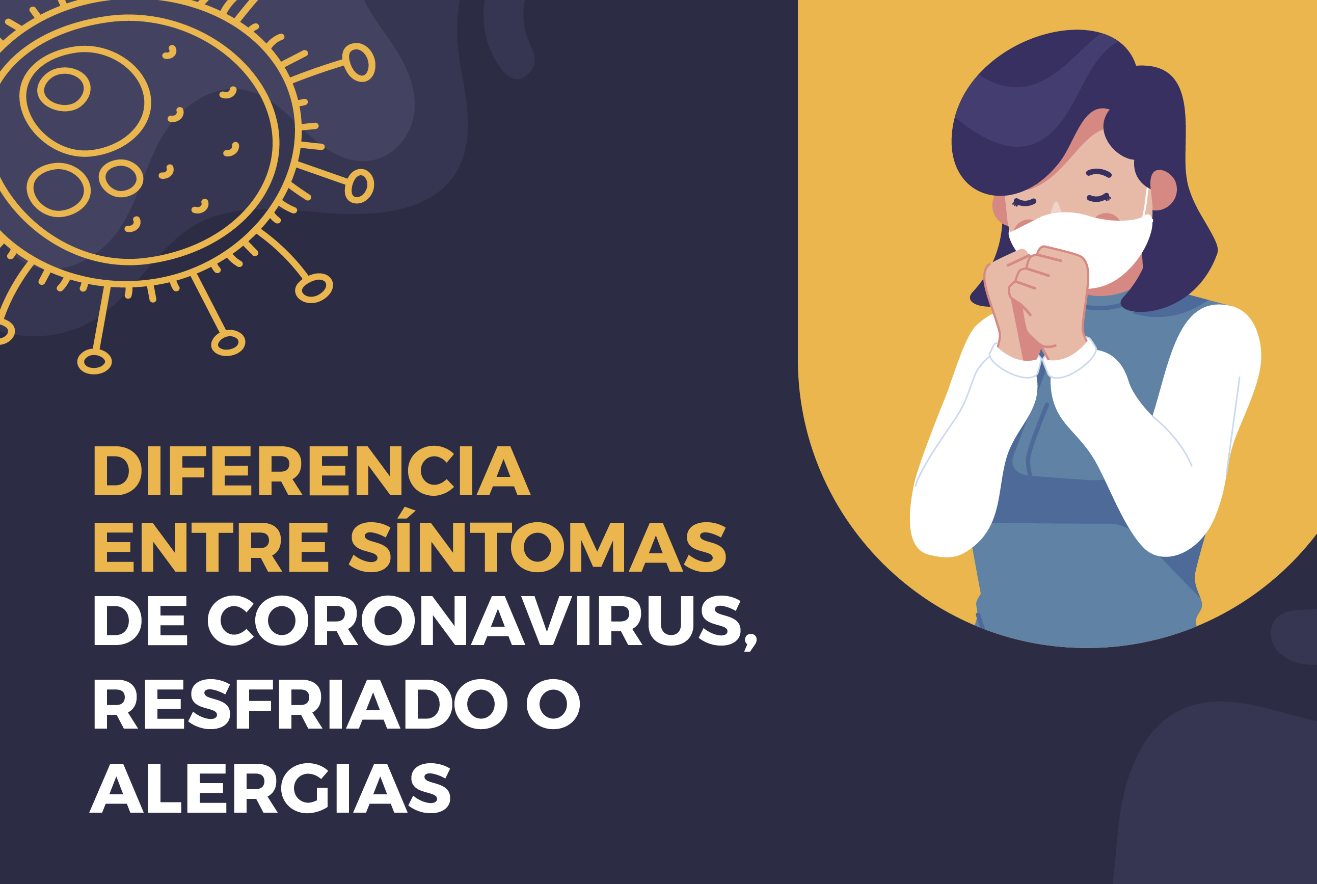 Diferencia entre síntomas de Coronavirus, Resfriados o Alergias 